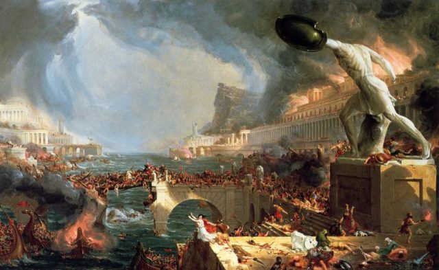 Thomas Cole's The Course Of Empire Destruction 1836